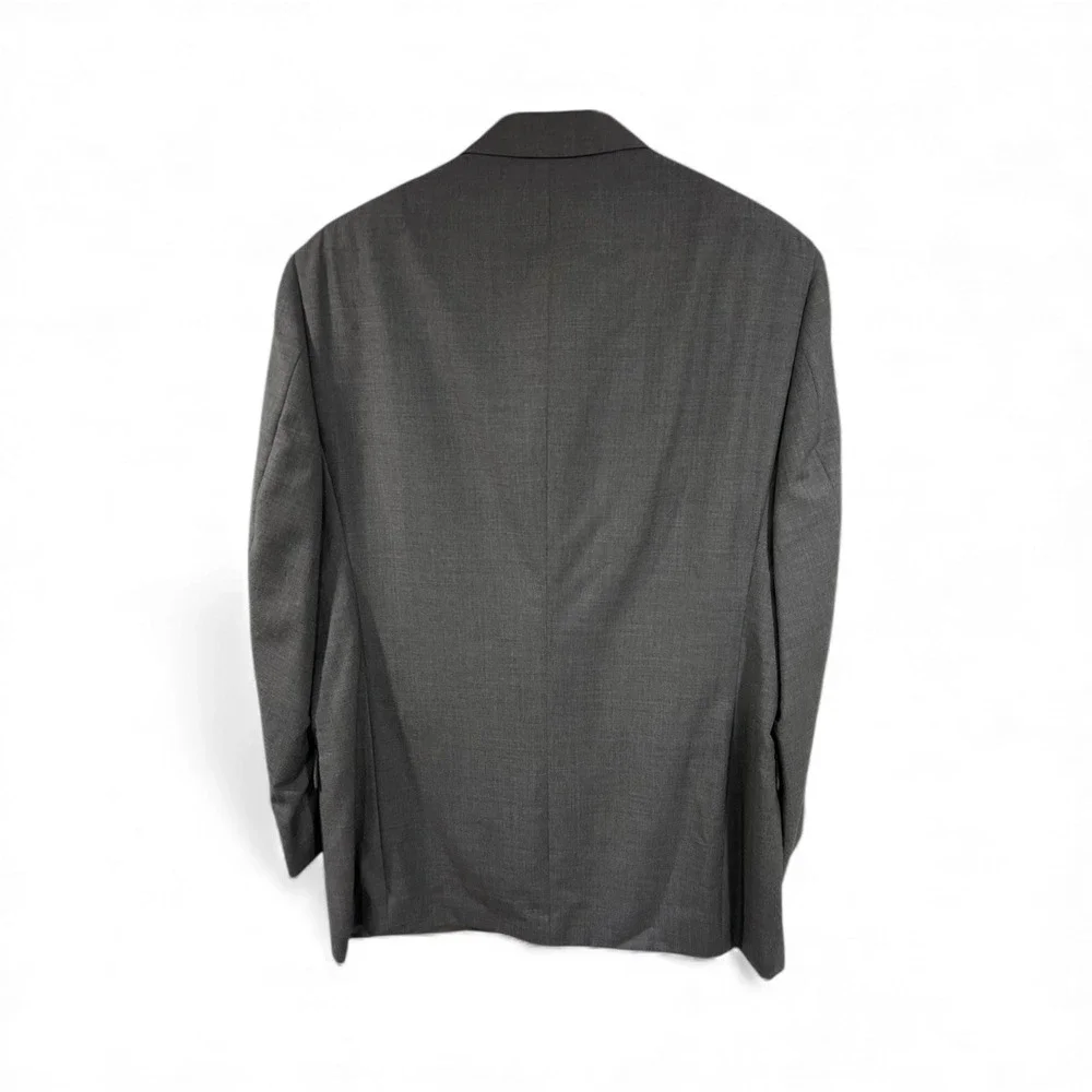 Tommy Hilfiger Mens Gray Wool Blend Suit Blazer Pants Formal Business